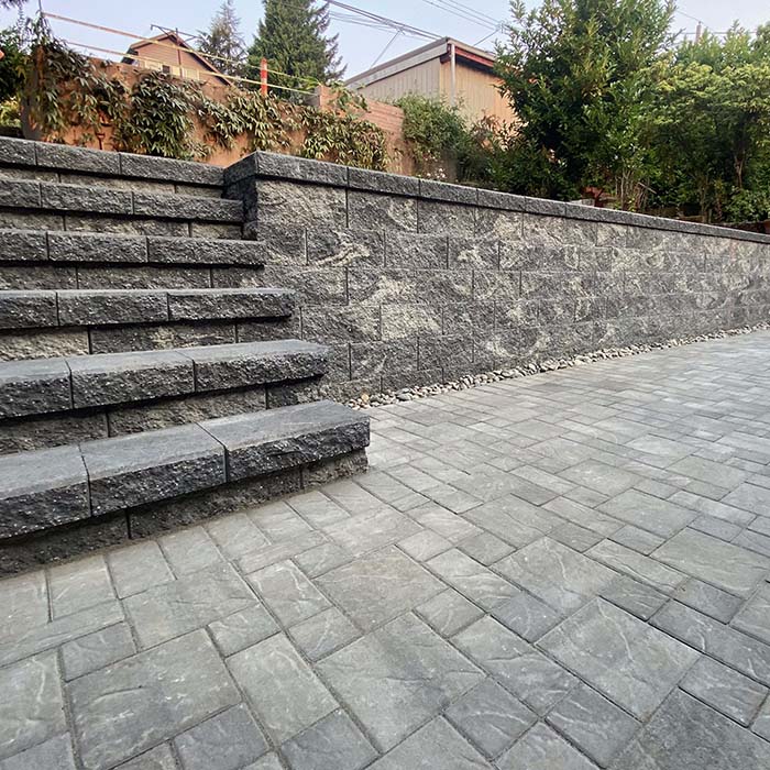 concrete block and steps