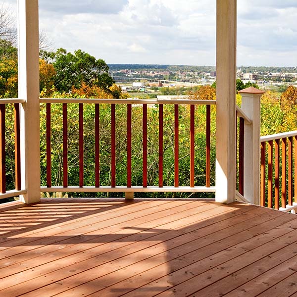 New Gazebo made of cedar wood with a beautiful view